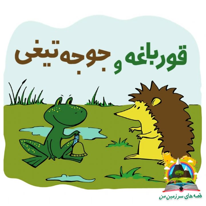 جلد کتاب صوتی قورباغه و جوجه تیغی