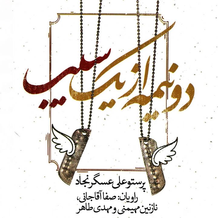 جلد کتاب صوتی دو نیمه از یک سیب
