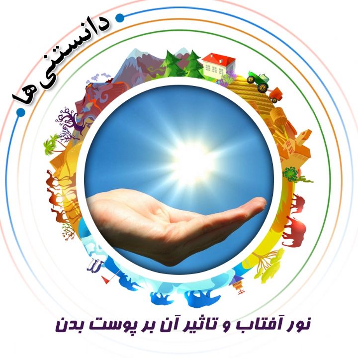 جلد کتاب صوتی نور آفتاب و تاثیر آن بر پوست بدن