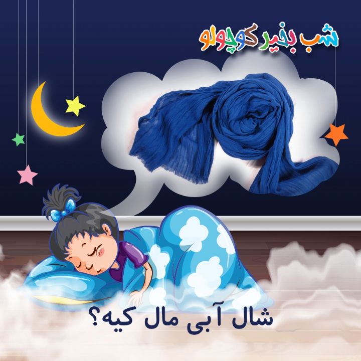جلد کتاب صوتی شال آبی مال کیه؟