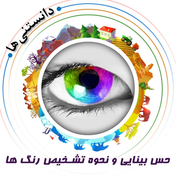 جلد کتاب صوتی حس بینایی و نحوه تشخیص رنگ ها