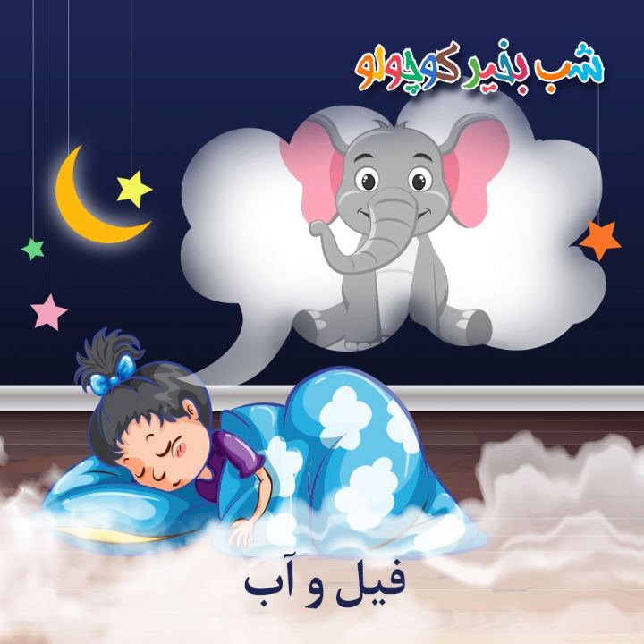 جلد کتاب صوتی فیل و آب