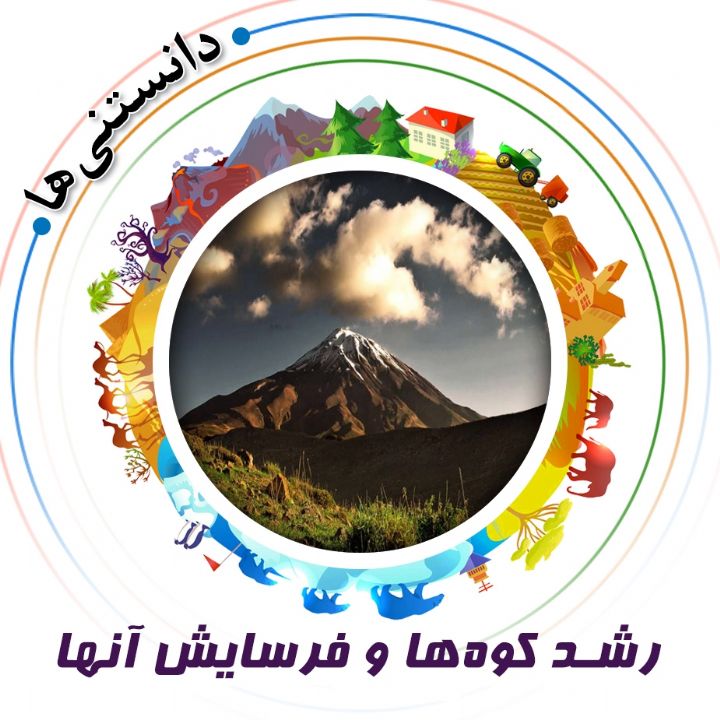 جلد کتاب صوتی رشد کوه‌ها و فرسایش آنها