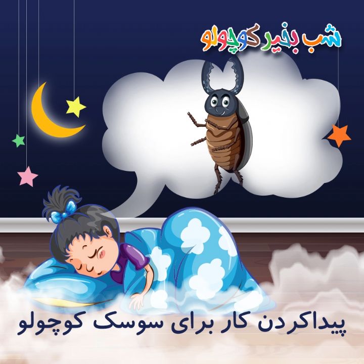 جلد کتاب صوتی پیداکردن کار برای سوسک کوچولو