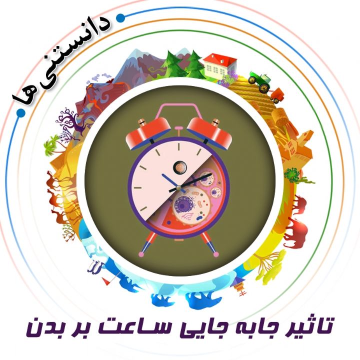 جلد کتاب صوتی تاثیر جابه جایی ساعت بر بدن
