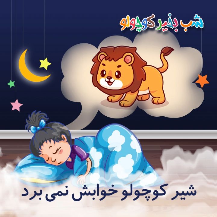 جلد کتاب صوتی شیر کوچولو خوابش نمی‌ برد
