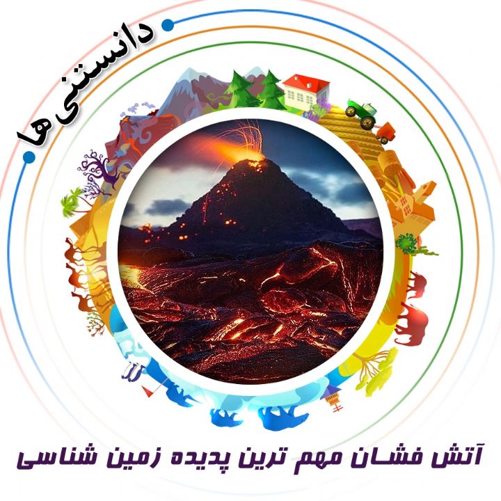 جلد کتاب صوتی آتش فشان مهم‌ ترین پدیده‌ زمین‌ شناسی