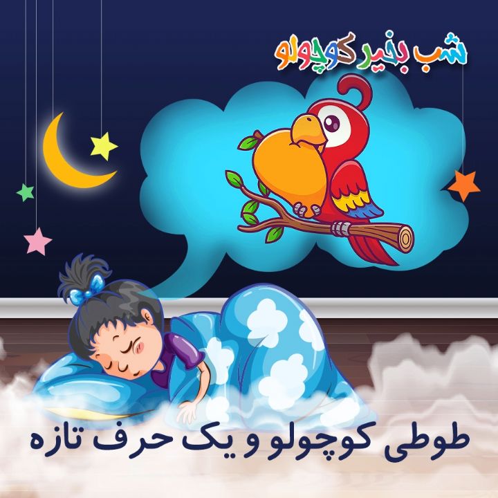 جلد کتاب صوتی طوطی کوچولو و یک حرف تازه