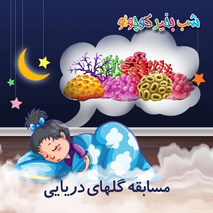 جلد کتاب صوتی مسابقه گلهای دریایی