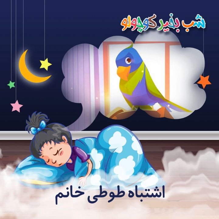 جلد کتاب صوتی اشتباه طوطی خانم