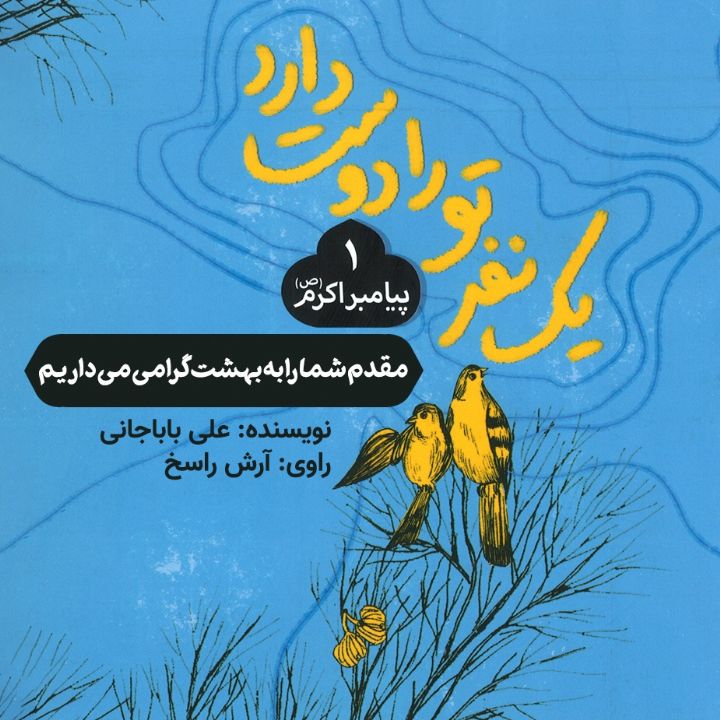 جلد کتاب صوتی مقدم شما را به بهشت گرامی می‌ داریم