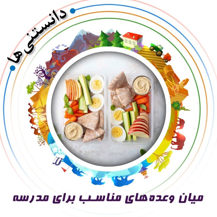 جلد کتاب صوتی میان‌ وعده‌های مناسب برای مدرسه