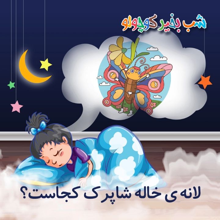 جلد کتاب صوتی لانه‌ ی خاله شاپرک کجاست؟