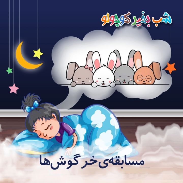 جلد کتاب صوتی مسابقه‌ی خرگوش‌ها