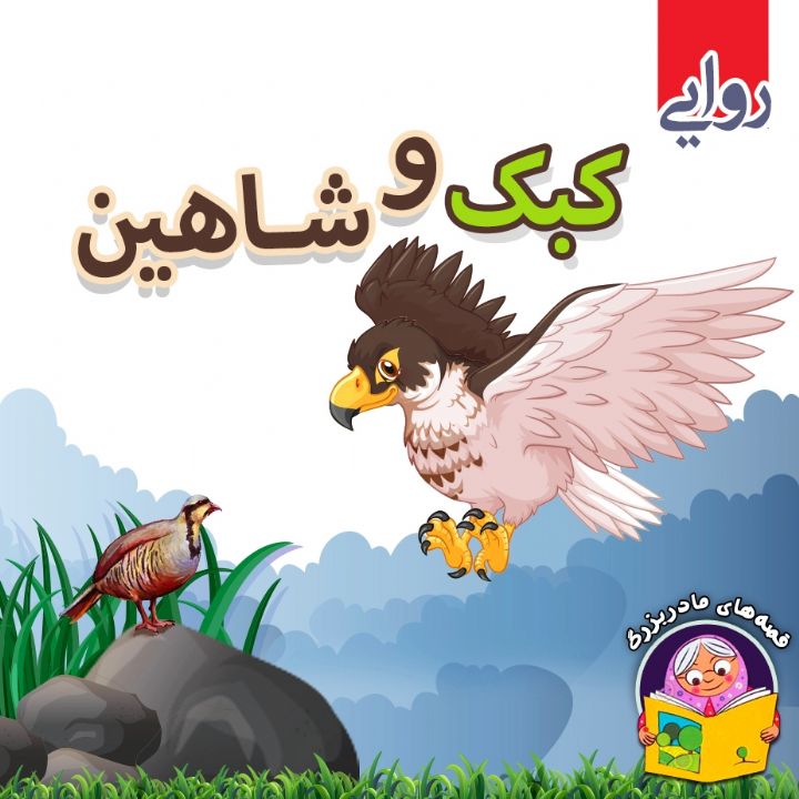 جلد کتاب صوتی کبک و شاهین