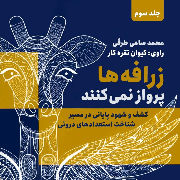 جلد کتاب صوتی زرافه‌ها پرواز نمی‌کنند( جلد سوم) - کشف و شهود پایانی در مسیر شناخت استعدادهای درونی