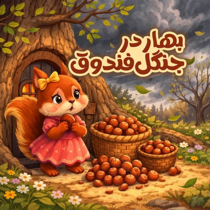 جلد کتاب صوتی بهار درجنگل فندوق