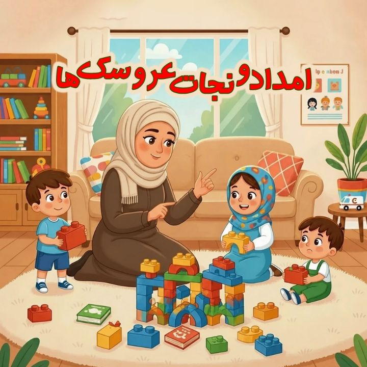 جلد کتاب صوتی امداد و نجات عروسک‌ها