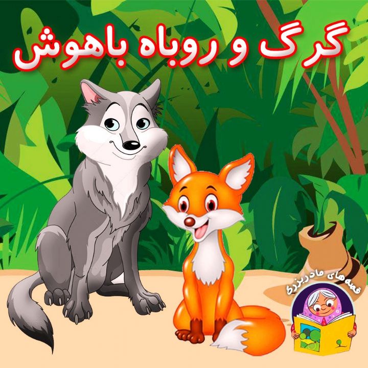 جلد کتاب صوتی گرگ و روباه باهوش