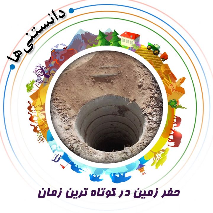 جلد کتاب صوتی حفر زمین در کوتاه ترین زمان
